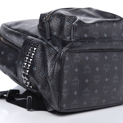 MCM Visetos Medium Side Studs Stark Backpack Black 6 of 10