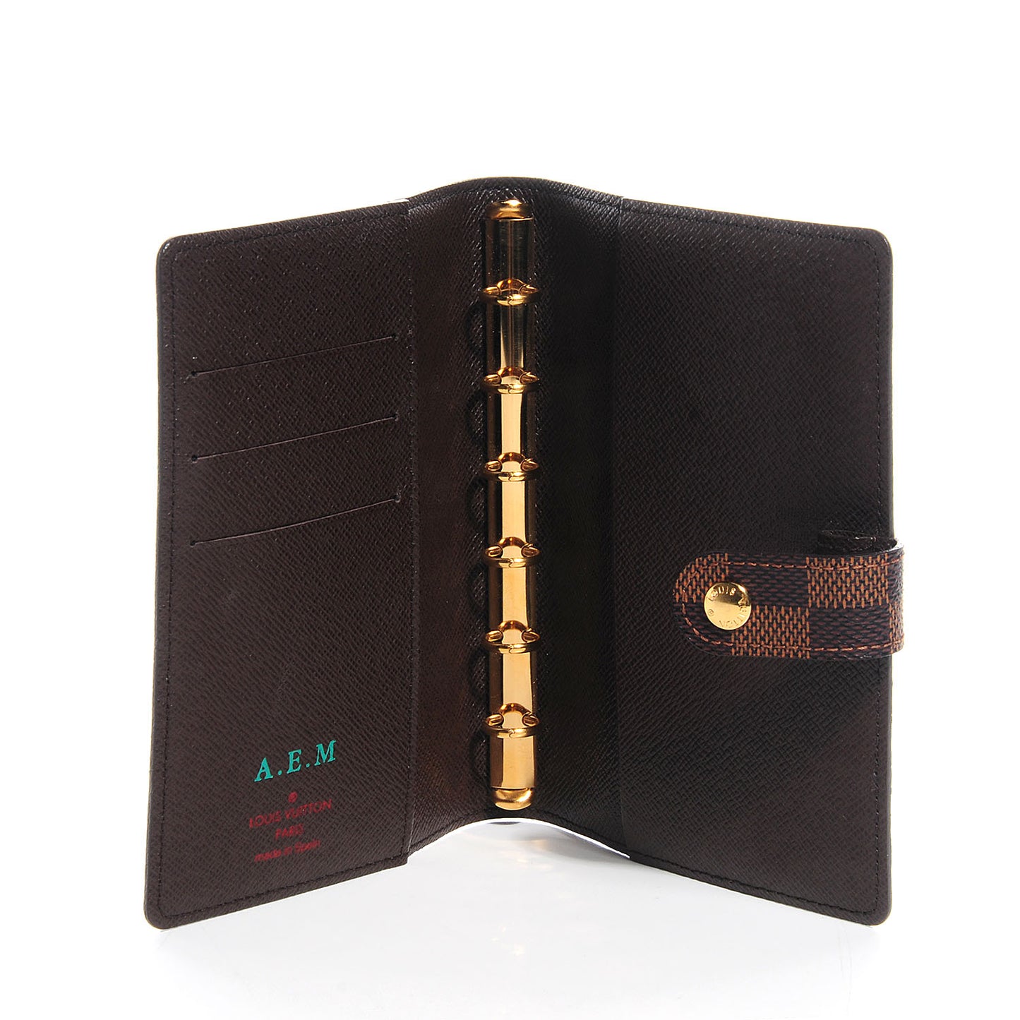 Damier Ebene Small Ring Agenda Cover