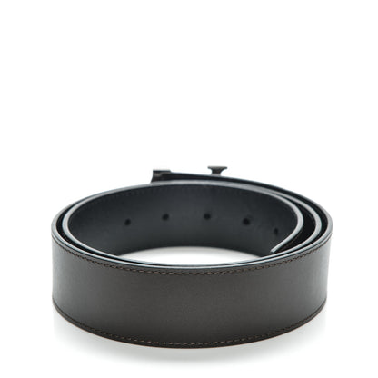 Louis Vuitton Calfskin 40mm LV Initiales Reversible Belt 90 36 Dark Brown Black 3 of 4