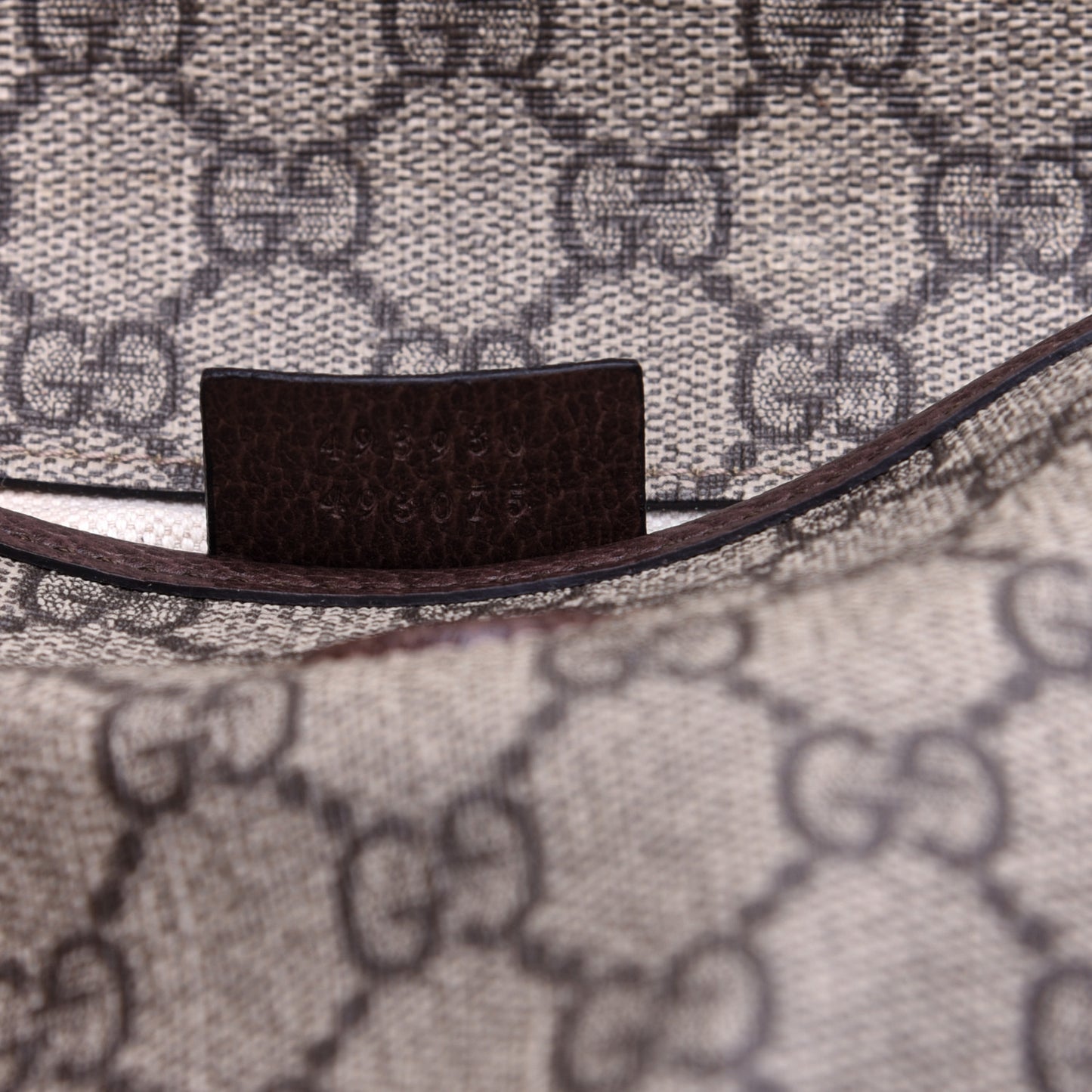 GG Supreme Monogram Neo Vintage Web Belt Bag Brown
