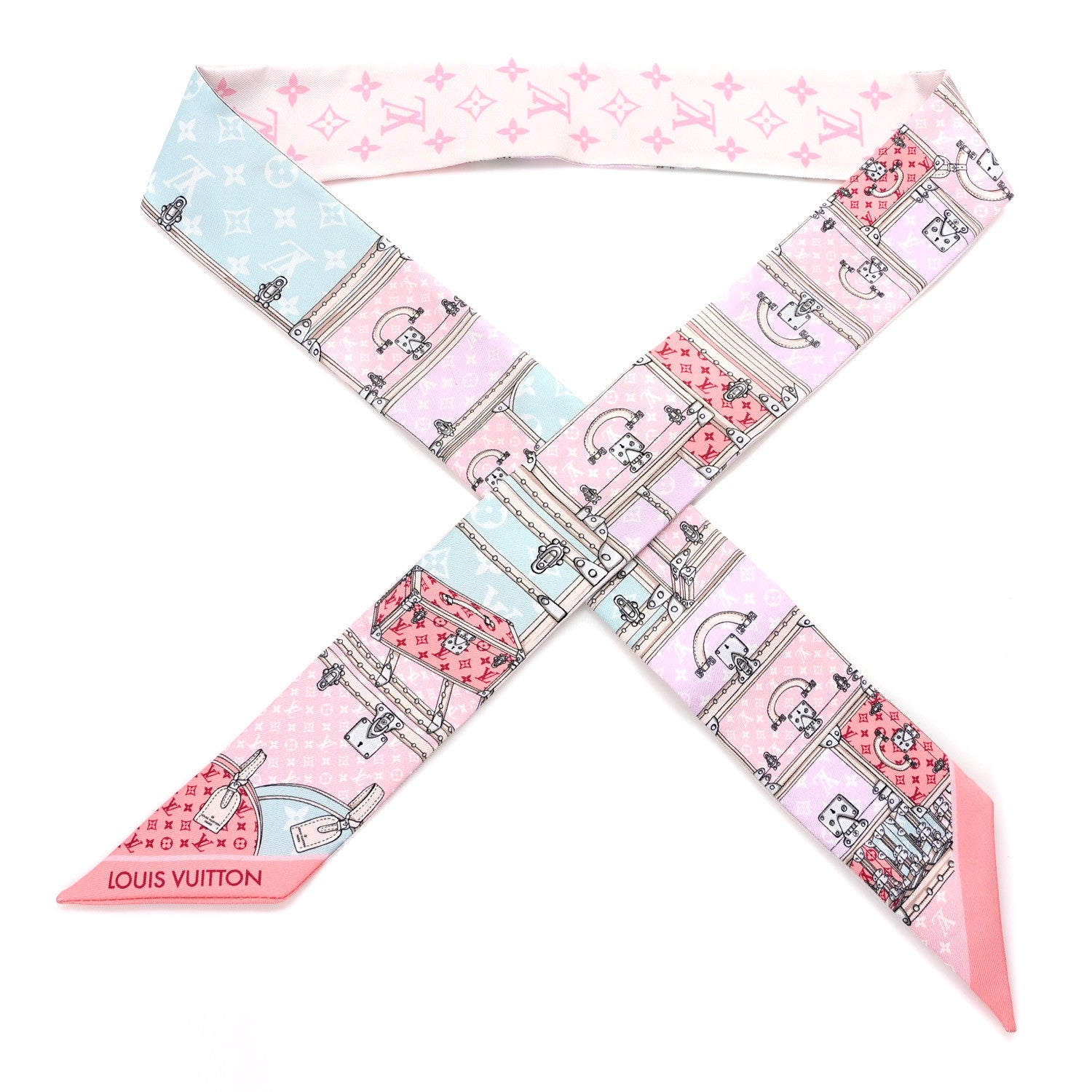 Louis Vuitton Silk Monogram Let's Go BB Bandeau Pink 1 of 4