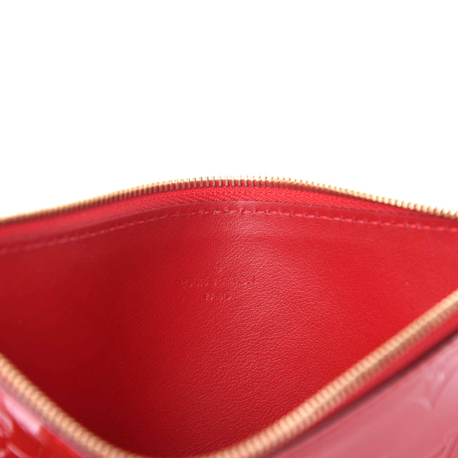 Louis Vuitton Vernis Felicie Chain Wallet Zippered Insert Cherry 6 of 6