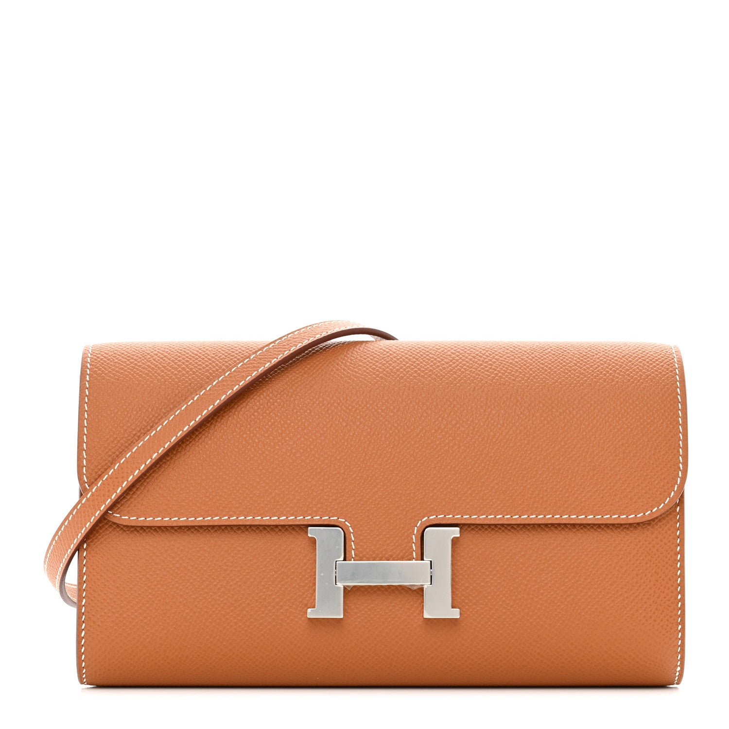 Hermes Epsom Constance Long Wallet To Go Gold 1 of 9