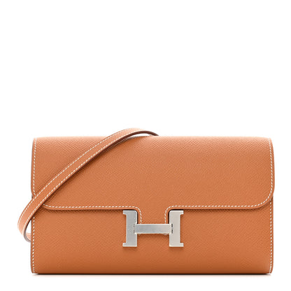 Hermes Epsom Constance Long Wallet To Go Gold 1 of 9