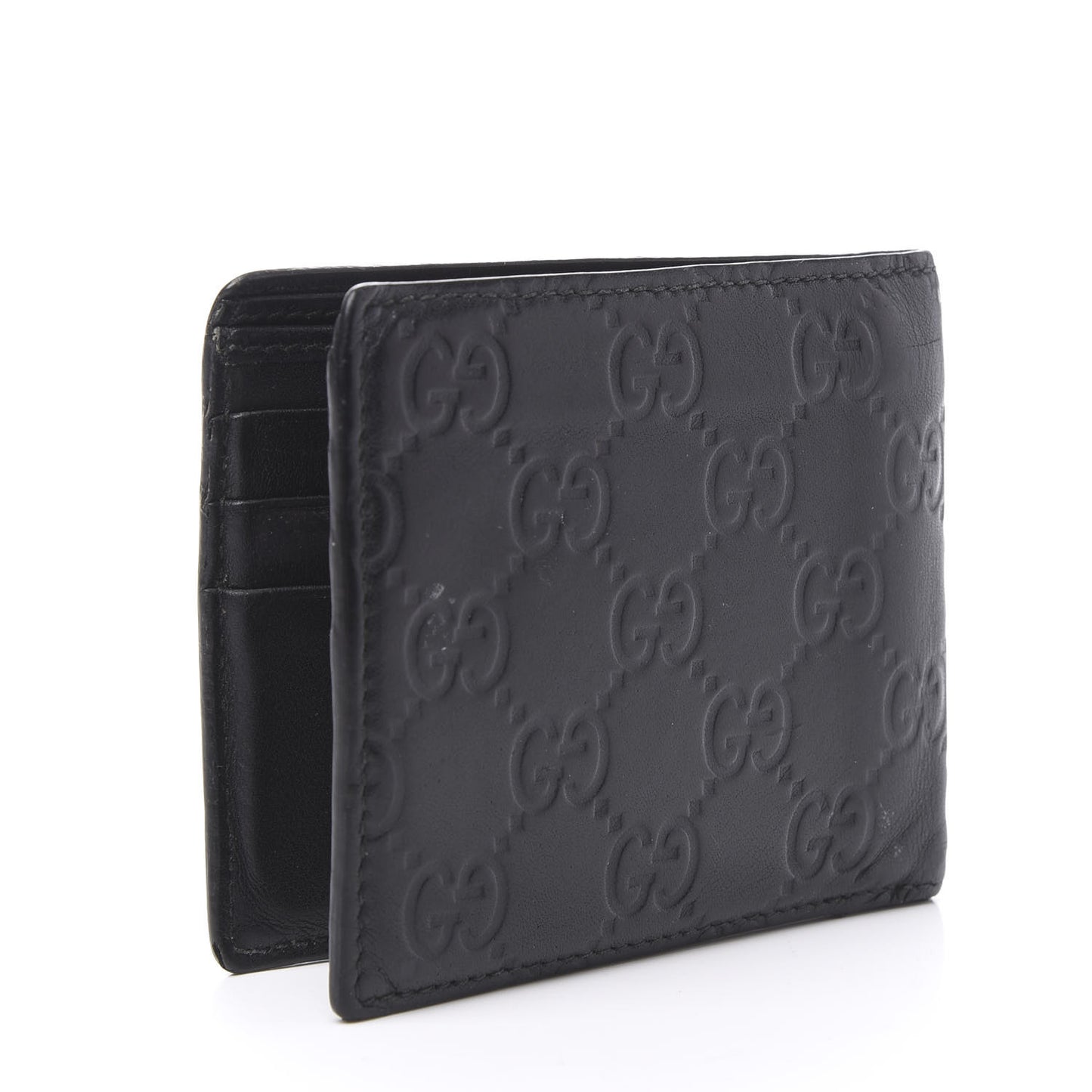 Guccissima Avel Bi-Fold Wallet Chocolate