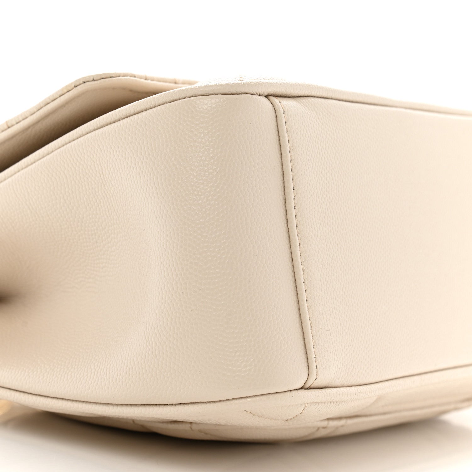 Salvatore Ferragamo Calfskin Quilted Gancini Flap Bag Bone 8 of 10