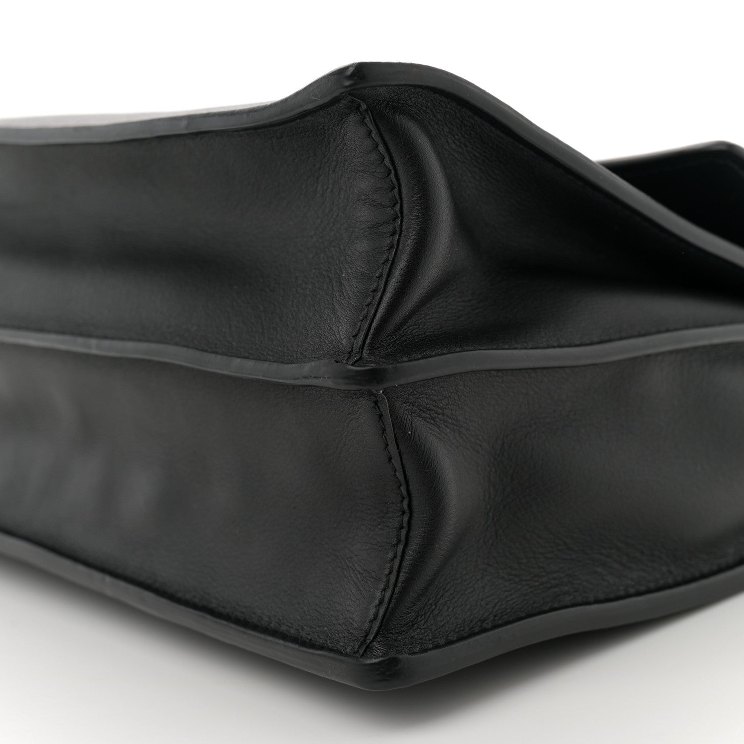 Prada Calfskin Medium Soft Sound Shoulder Bag Black 10 of 12