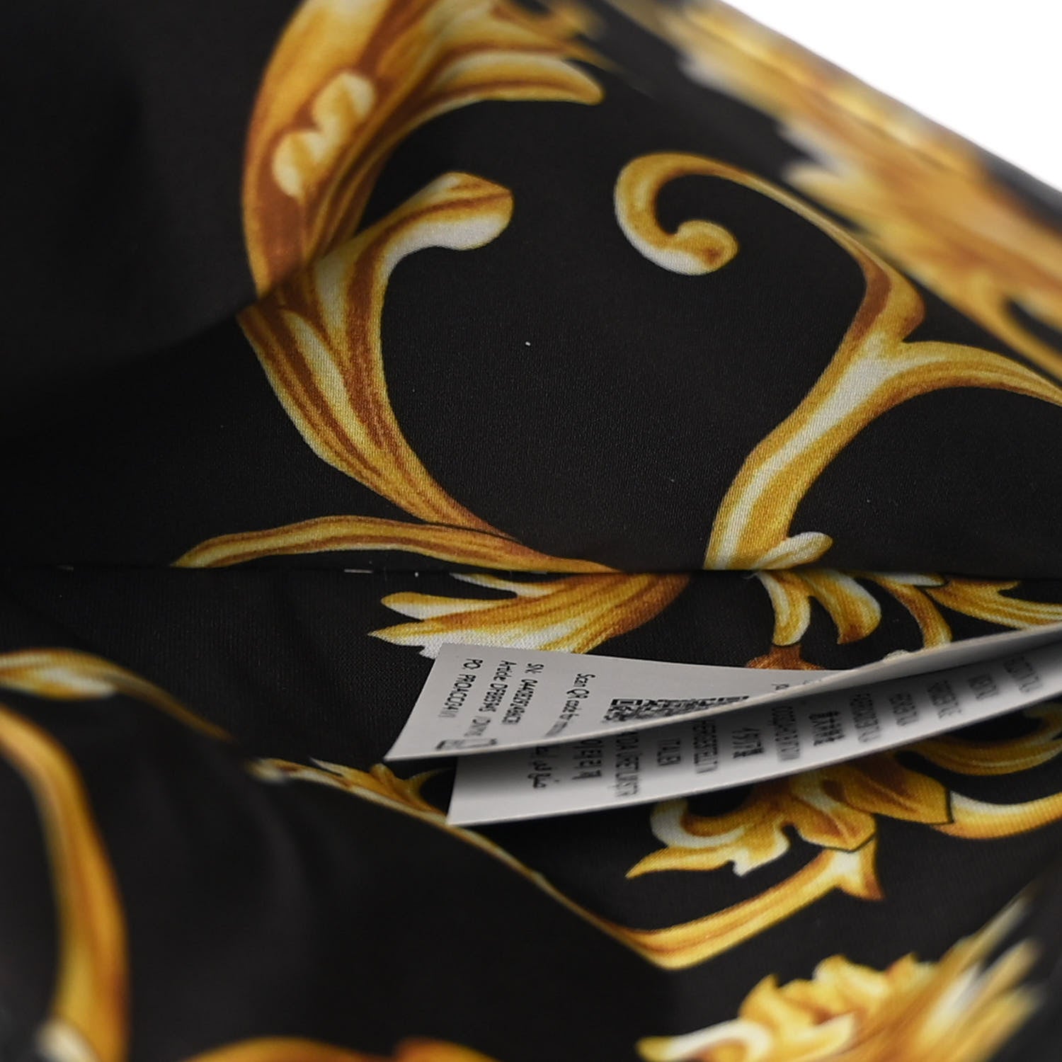 Versace Nylon Baroque Print Tote Black 7 of 12