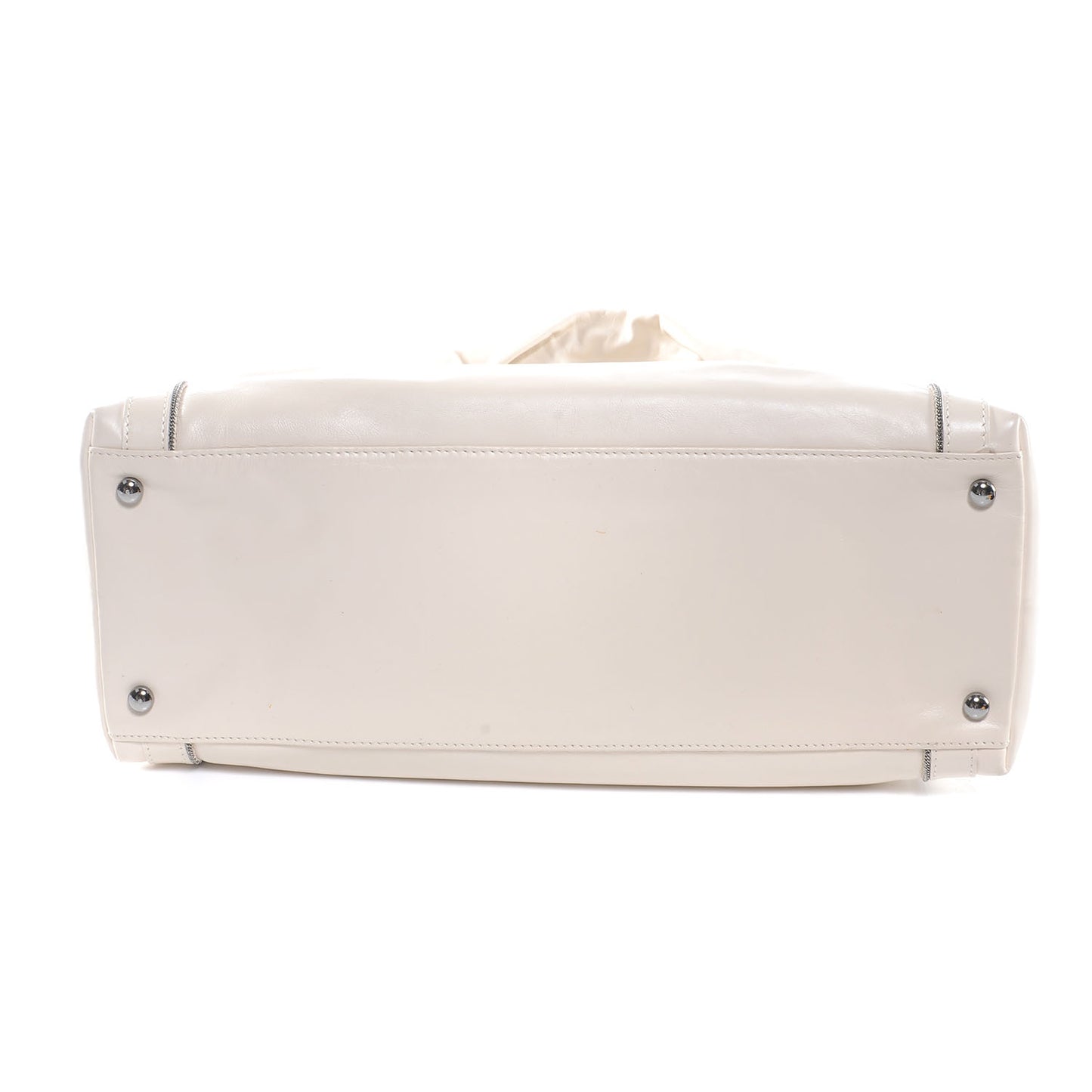 Leather Soho CC Shopper Tote White