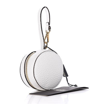 Fendi X FILA Calfskin Mania Backpack Help Bag Charm White Blueberry Multicolor 8 of 15