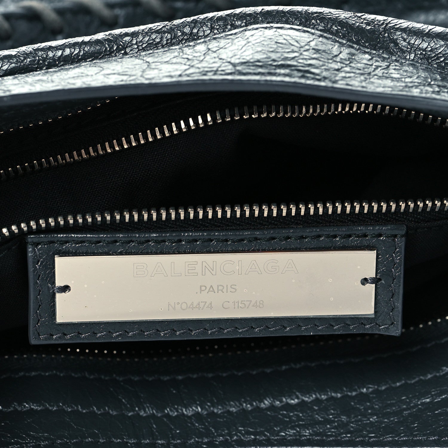 Balenciaga Agneau Classic Silver Hardware City Gris Fossile Anthracite 6 of 10
