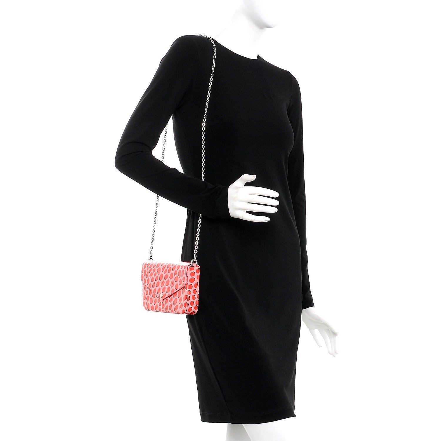 Louis Vuitton Vernis Jungle Dots Pochette Felicie Sugar Pink Poppy 2 of 12