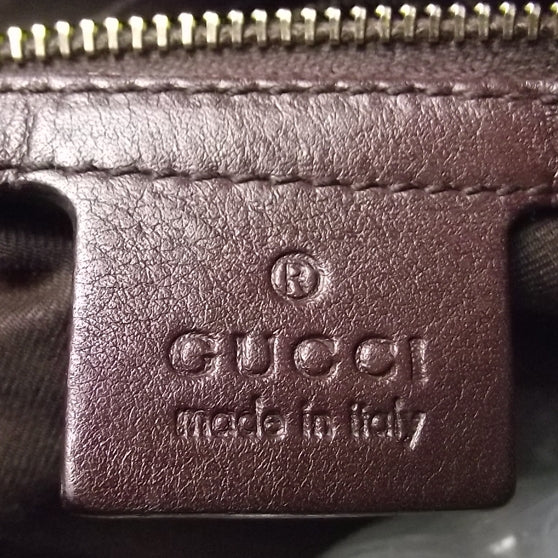 Guccissima Leather Pelham Chocolate Brown