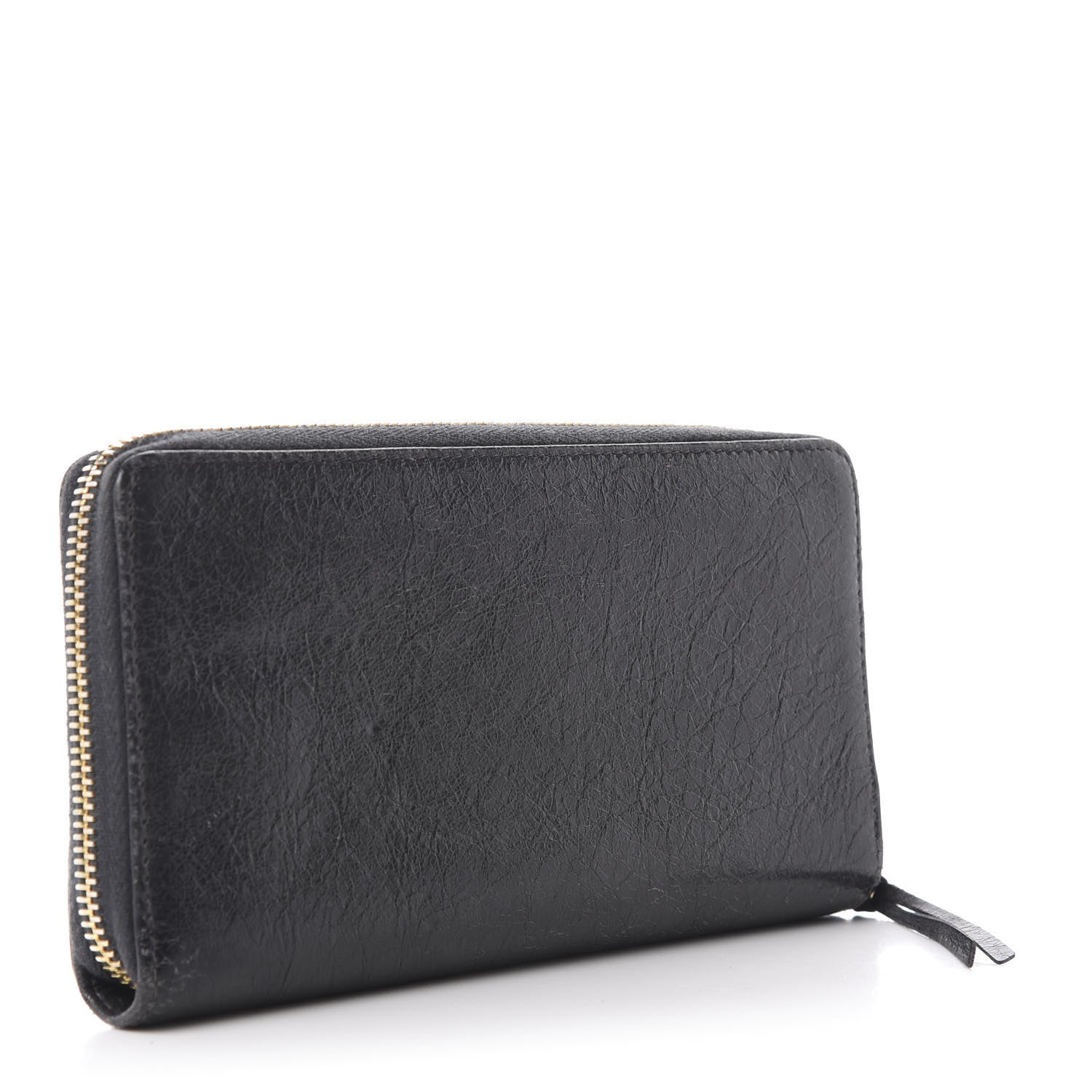 Balenciaga Agneau Classic Gold Hardware Continental Zip Around Wallet Gris Fossile 3 of 8