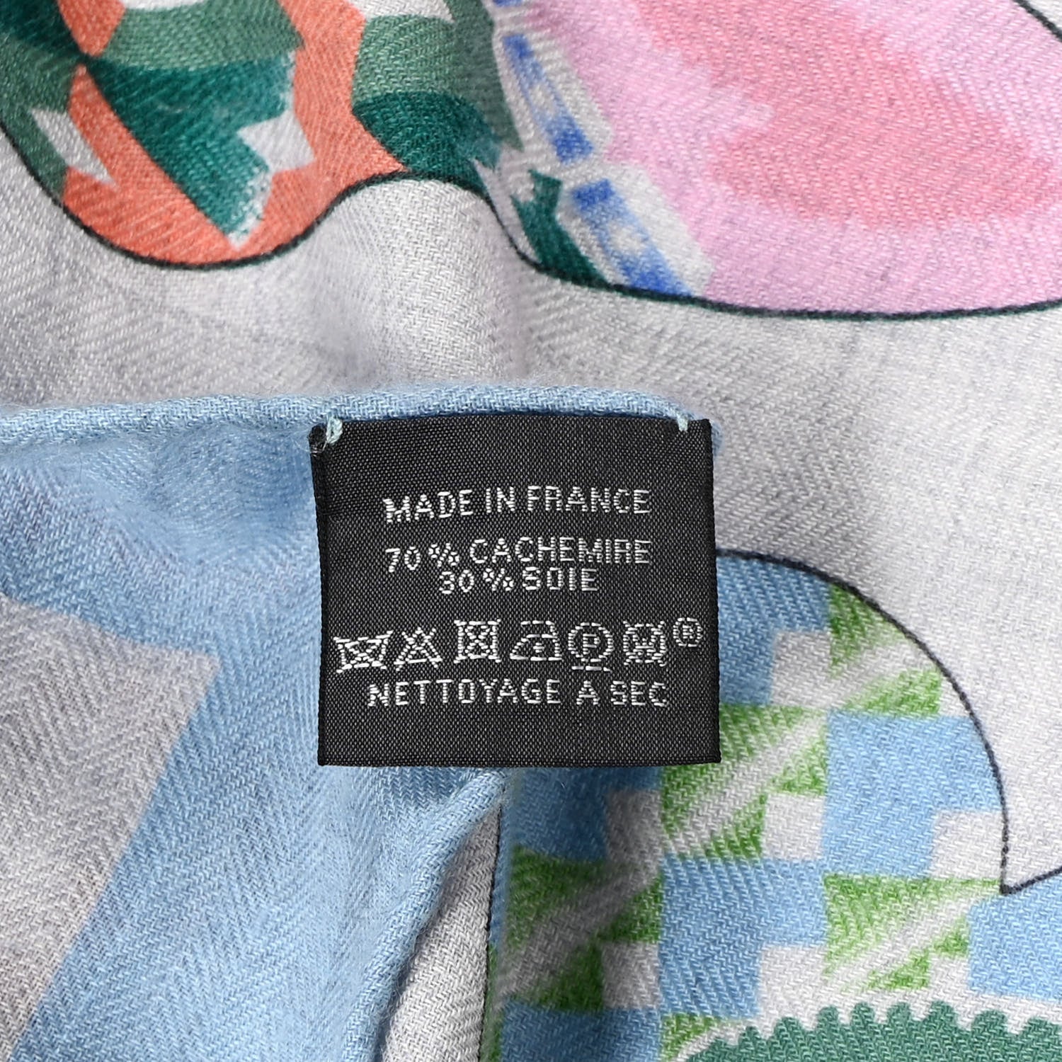 Hermes Cashmere Silk En Attendant Ulysse Shawl 140 5 of 5