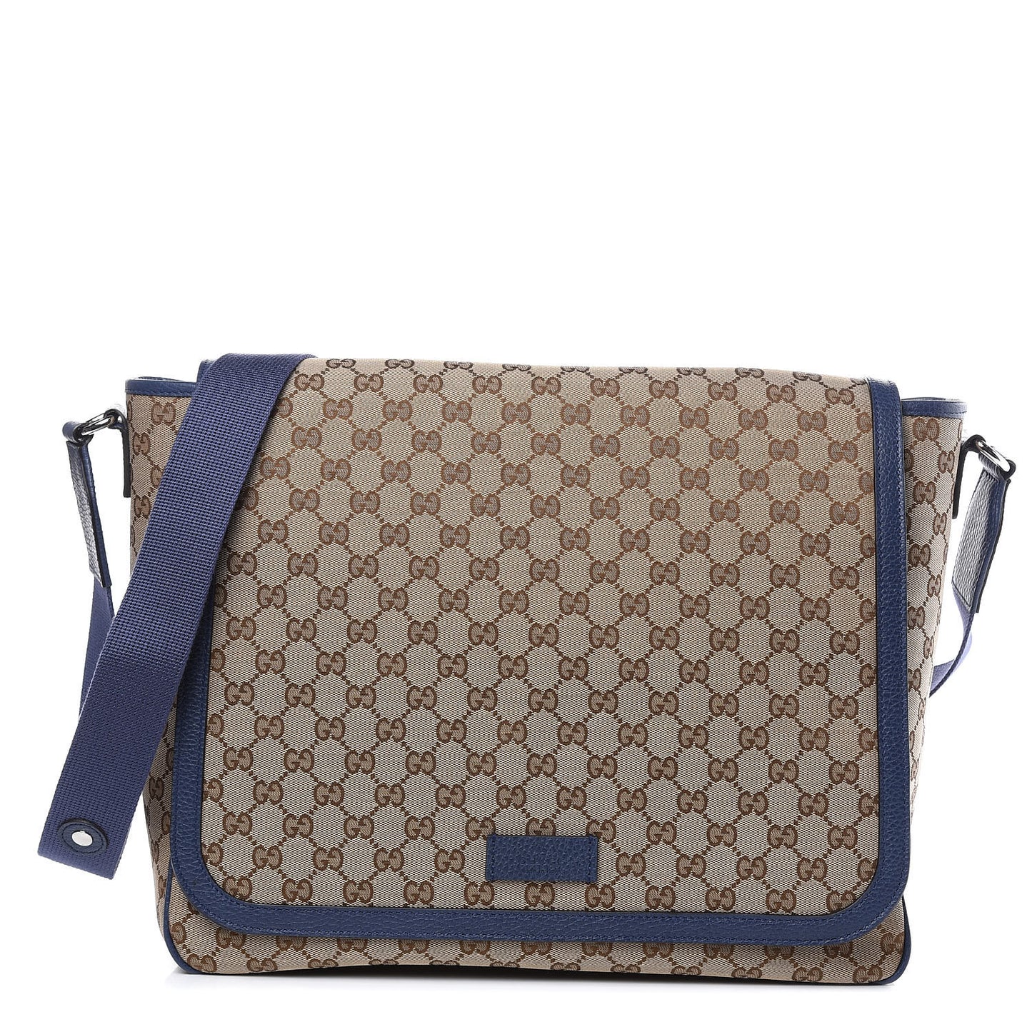 Monogram Convertible Diaper Bag Blue