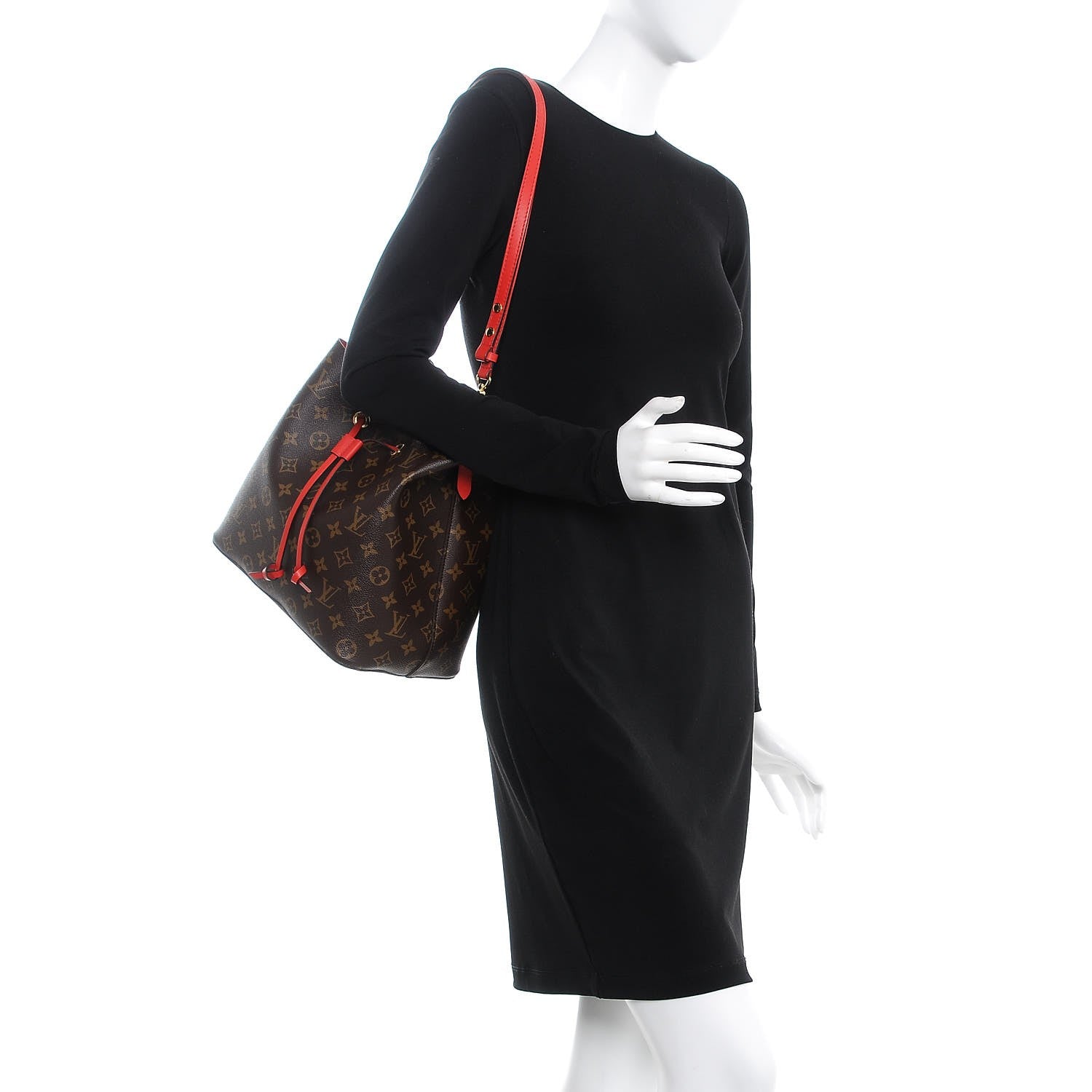 Louis Vuitton Monogram Neonoe MM Coquelicot 2 of 8