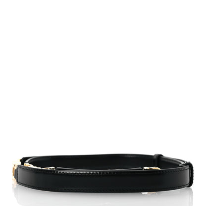 Celine Calfskin Small 18mm Gourmette Triomphe Belt 85/34 Black 2 of 5
