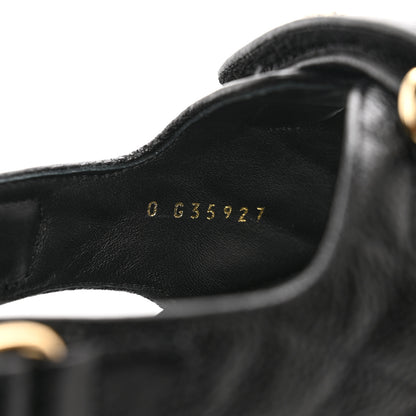 Chanel Grained Calfskin Velcro Dad Sandals 40 Black 8 of 9