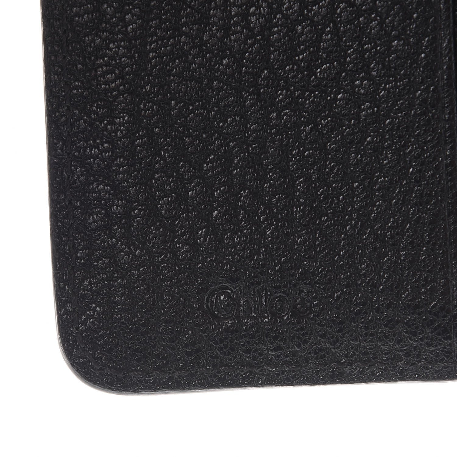 Chloe Grained Lambskin Drew Square Wallet Black 7 of 10