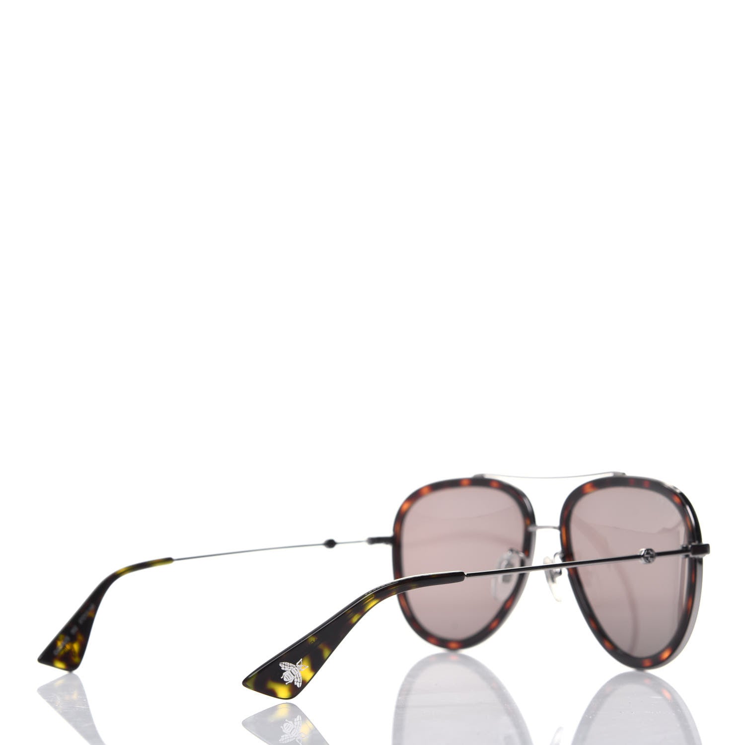 Gucci Acetate Aviator Sunglasses GG0062S Tortoise 4 of 8