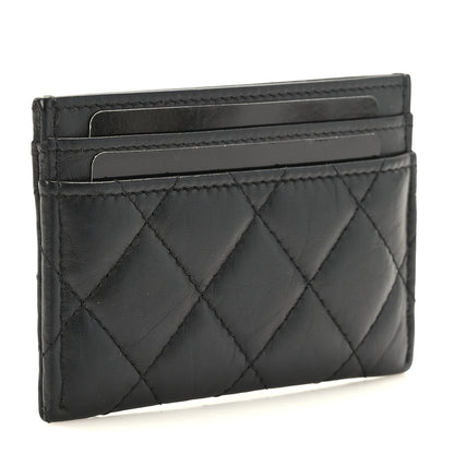 Chanel Aged Calfskin Quilted Reissue Card Holder So Black 3 of 10