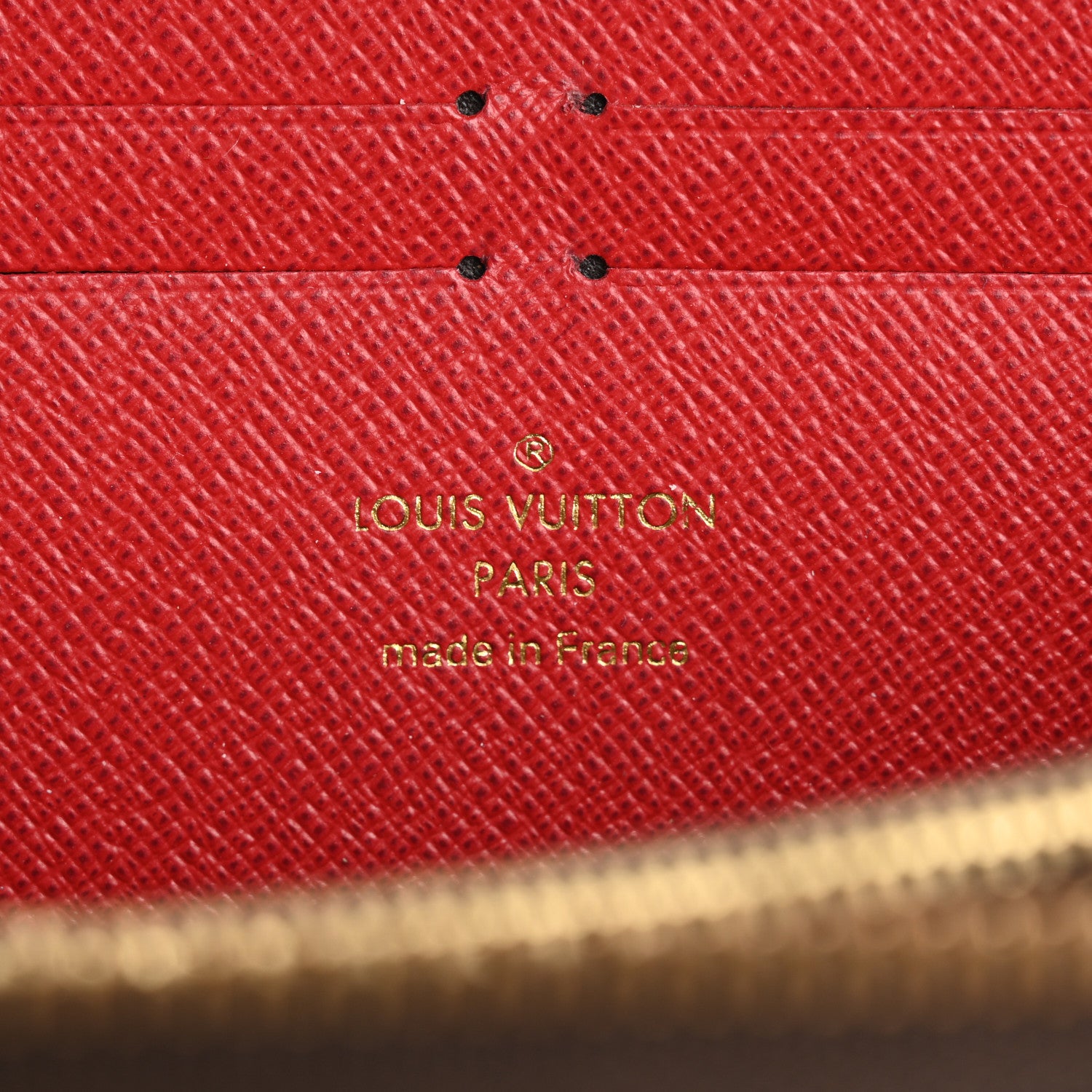 Louis Vuitton Damier Ebene Clemence Wallet Cherry 6 of 13