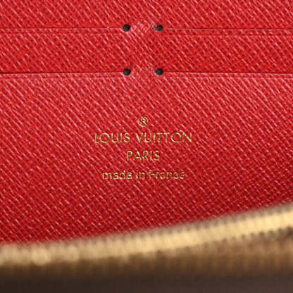 Louis Vuitton Damier Ebene Clemence Wallet Cherry 6 of 13