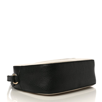 Gucci Dollar Calfskin Bi-Color Small Soho Disco Bag Mystic White Black 4 of 22