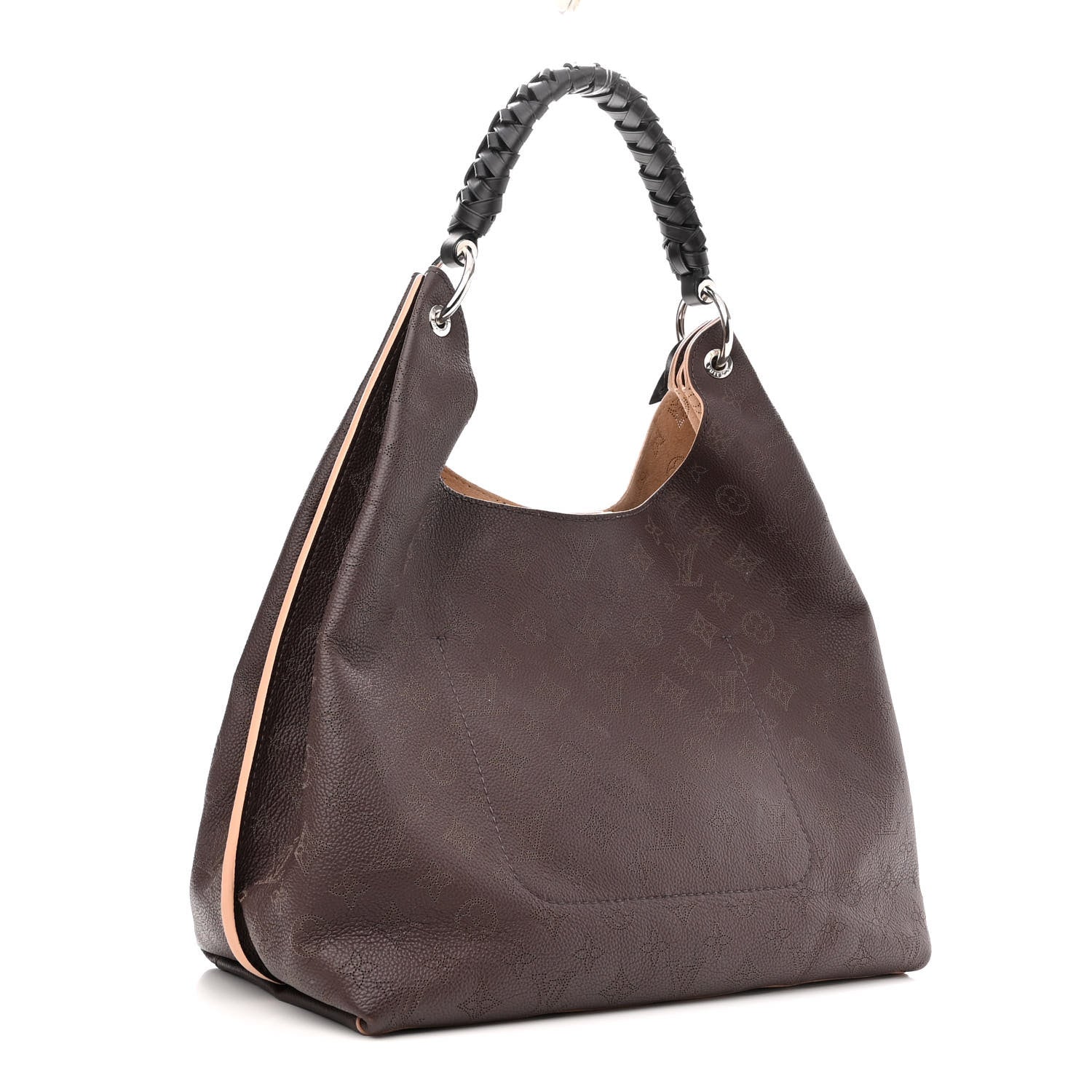 Louis Vuitton Mahina Carmel Hobo Chocolate 3 of 10
