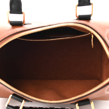 Louis Vuitton Empreinte Monogram Giant Wild At Heart Speedy Bandouliere 25 Caramel 5 of 9