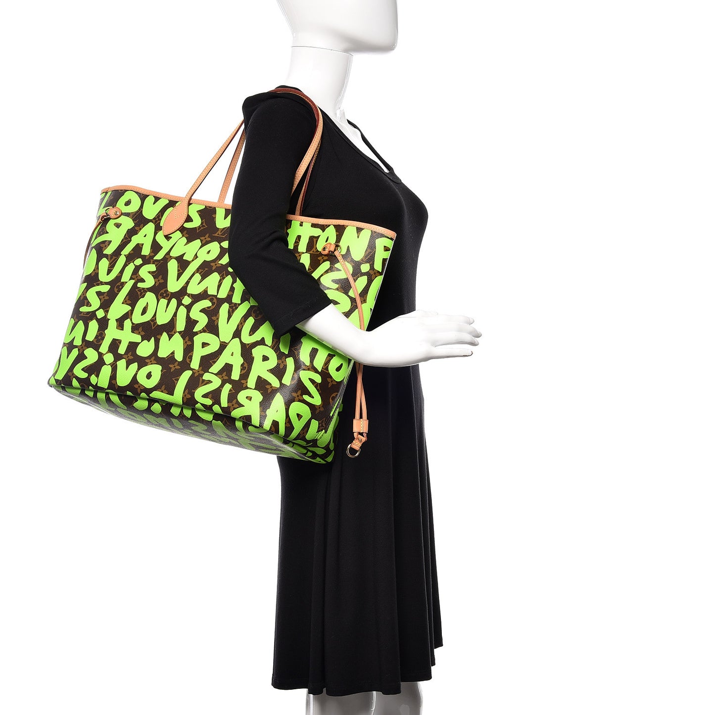 Monogram Graffiti Neverfull GM Green