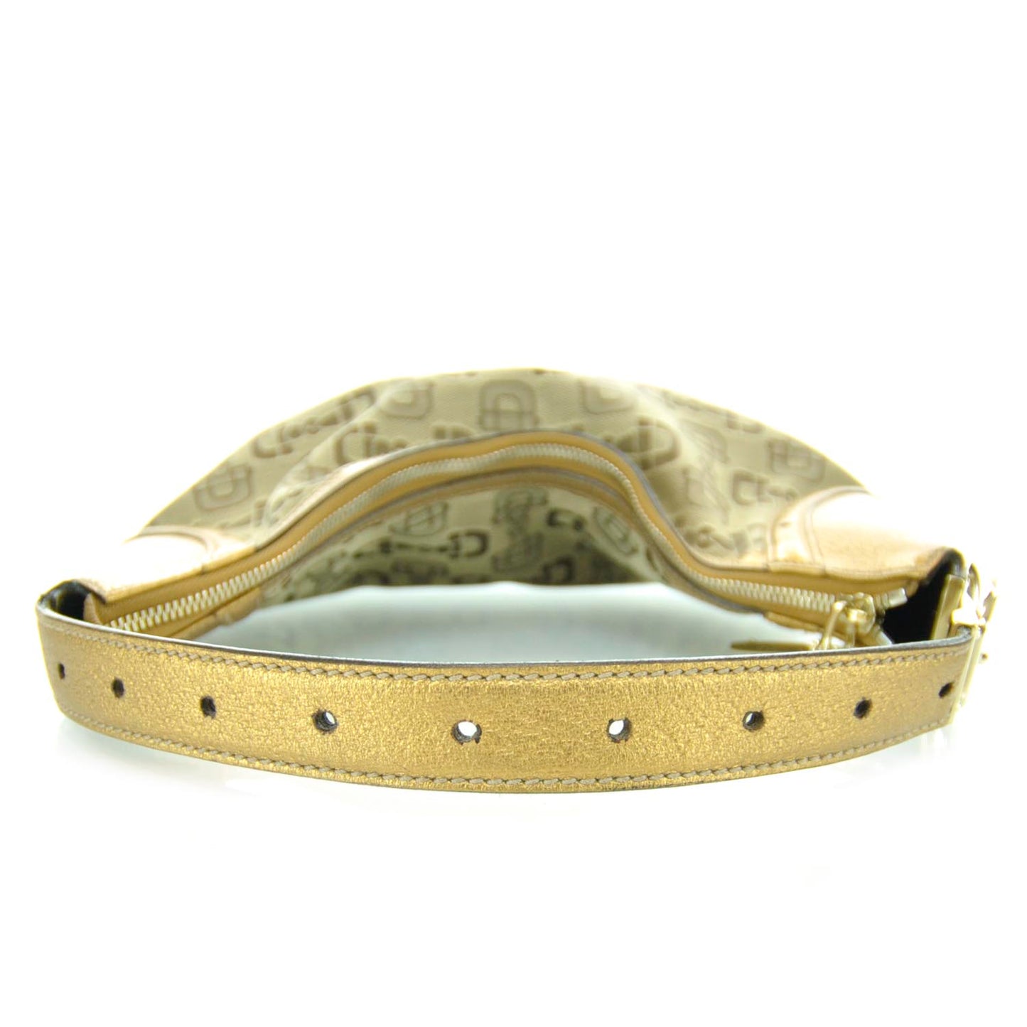 Canvas Horsebit Glam Hobo Metallic