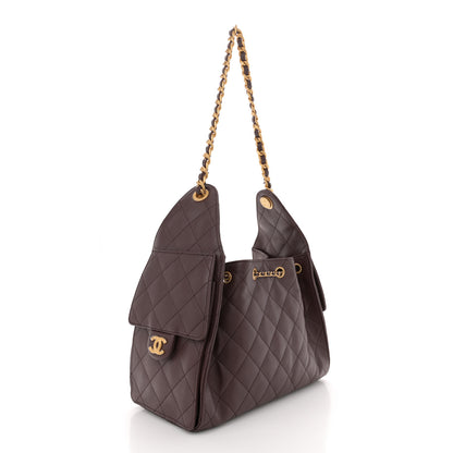 Chanel Caviar Quilted Small Chanel 25 Handbag Dark Brown 3 of 11