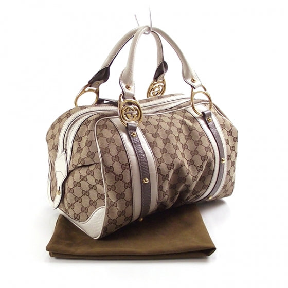 Monogram GG Boston Tote Ivory