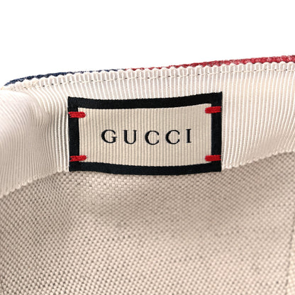 Gucci Canvas Marley Stripe Script Logo Patch Gucci 100 Baseball Hat L Multicolor 8 of 10