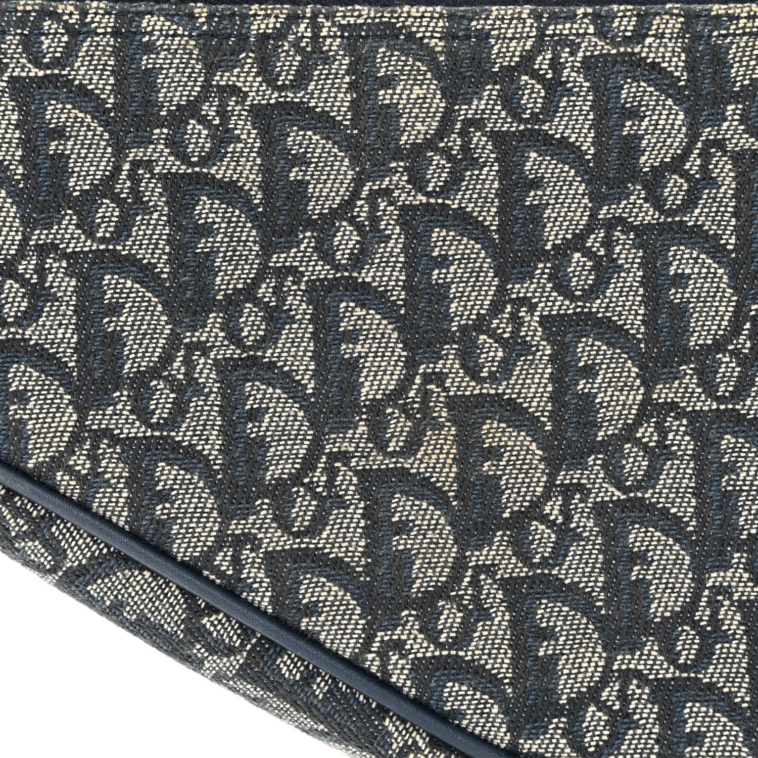 Christian Dior Monogram Mini Saddle Pochette Navy 8 of 13