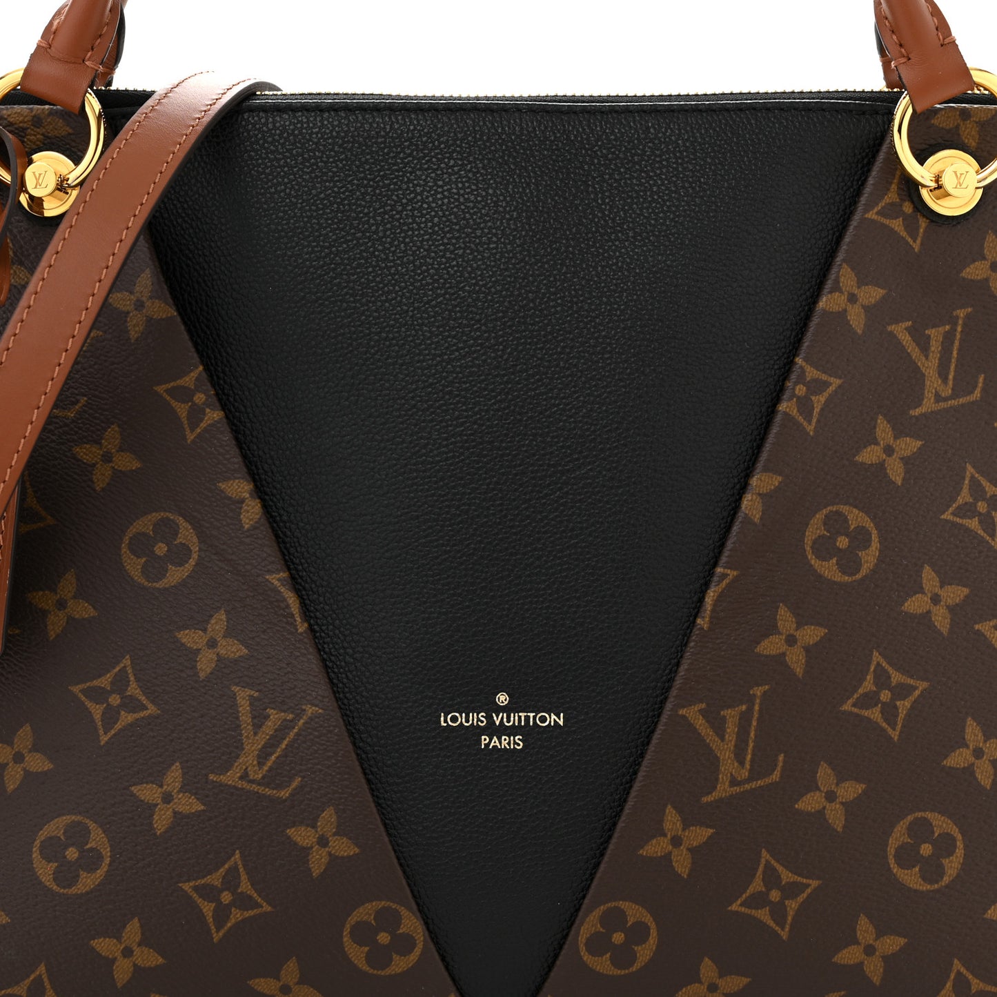 Monogram V Tote MM Black