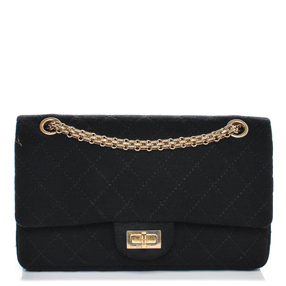 Chanel Jersey Quilted 2.55 Reissue 225 Flap Black 1 of 7