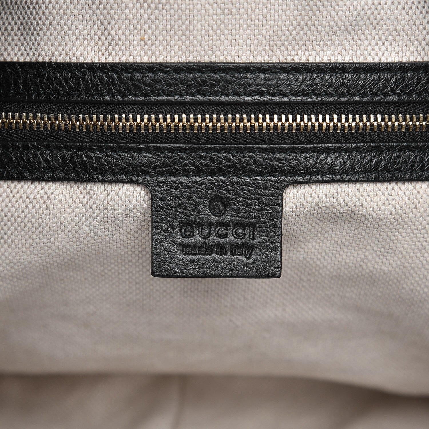 Gucci Pebbled Calfskin Large Soho Chain Shoulder Bag Black 6 of 10