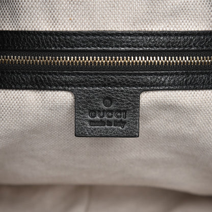 Gucci Pebbled Calfskin Large Soho Chain Shoulder Bag Black 6 of 10