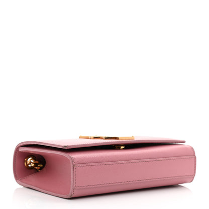 Saint Laurent Grain De Poudre Small Classic Monogram Kate Satchel Old Rose 4 of 10