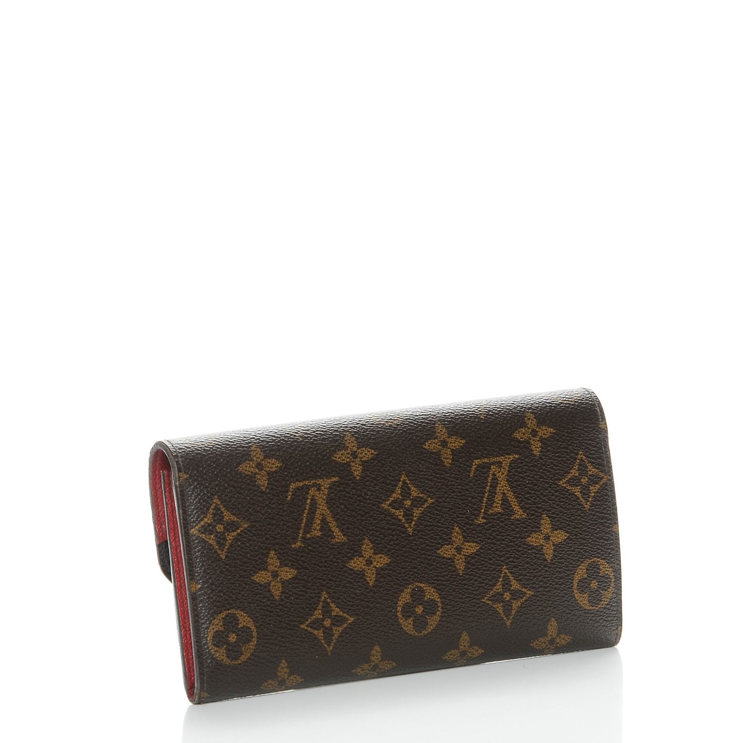 Monogram Emilie Wallet Red