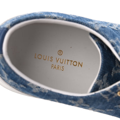 Louis Vuitton Denim Monogram Stellar Sneakers 37.5 Bleu Jeans Blue 6 of 16