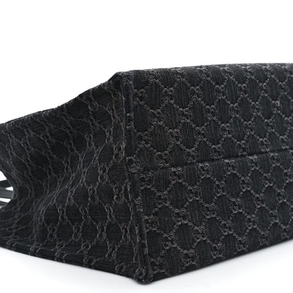 Gucci Denim Ophidia GG Monogram Large Tote Black Grey 10 of 13