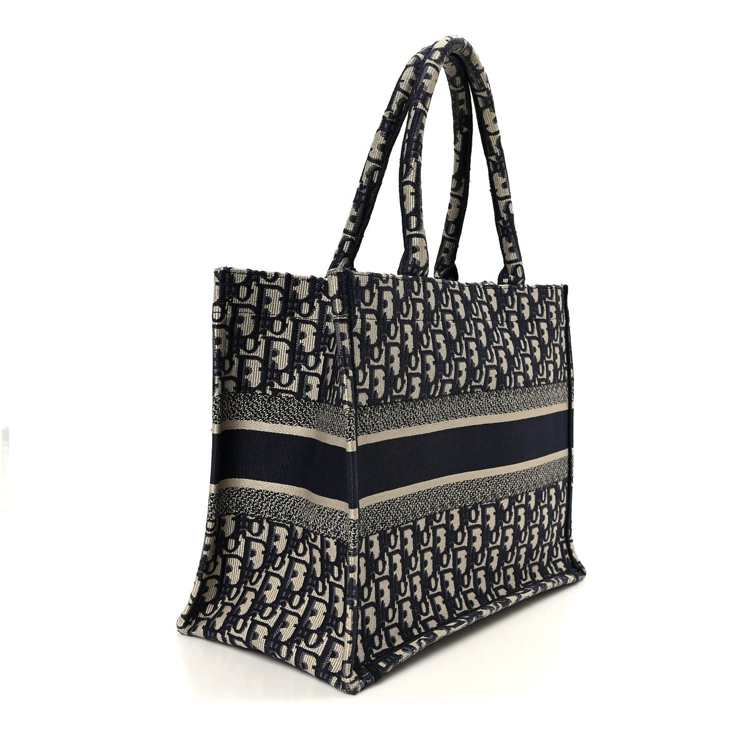 Oblique Medium Book Tote Blue Multicolor