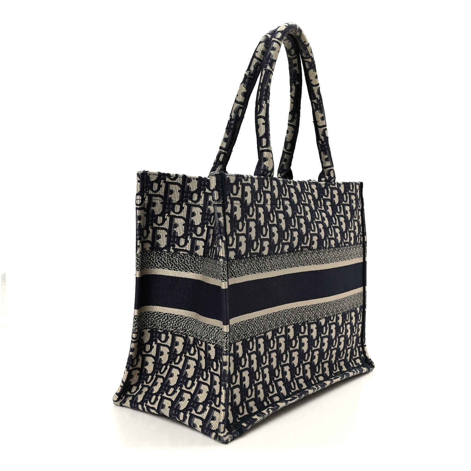 Christian Dior Oblique Medium Book Tote Blue Multicolor 3 of 10
