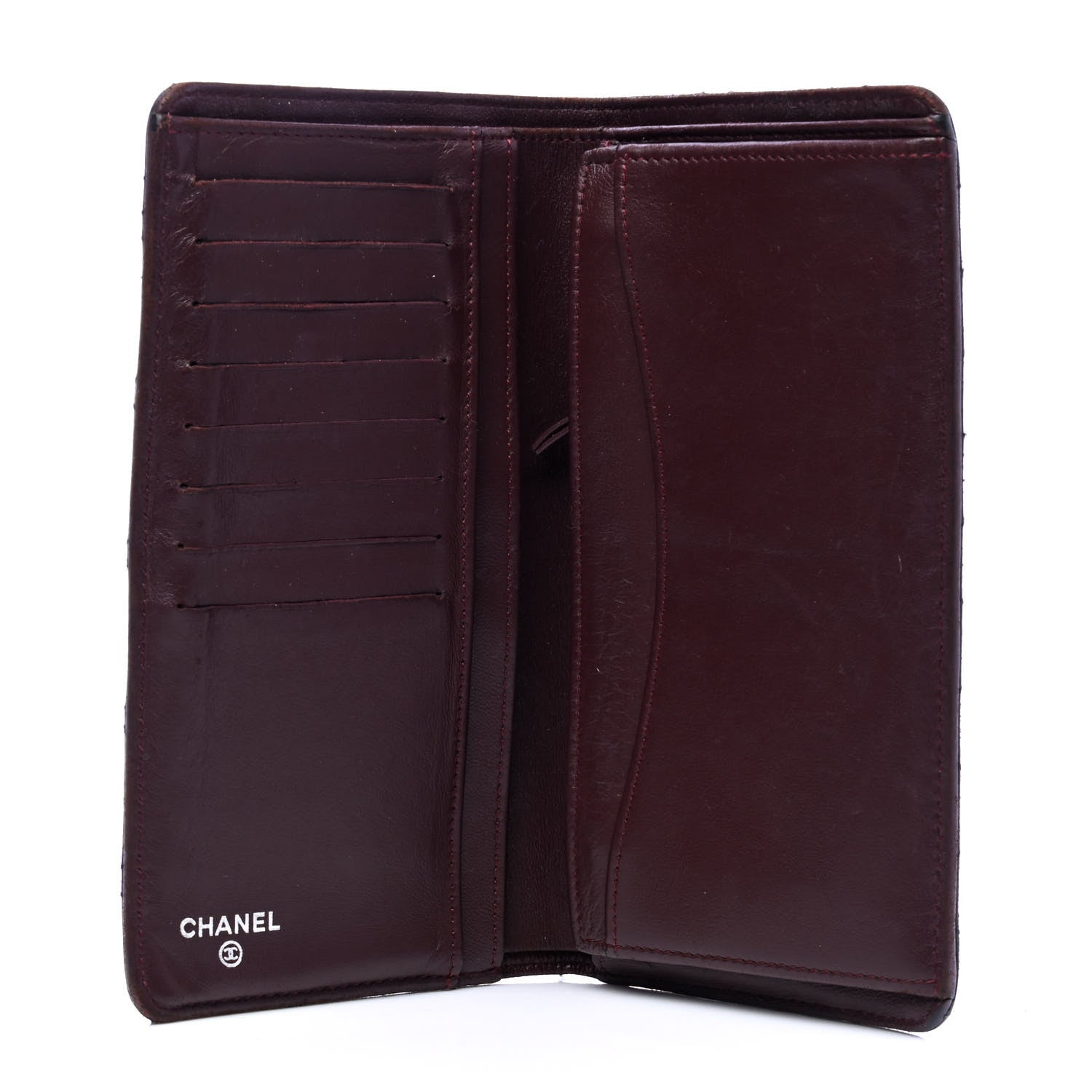 Chanel Lambskin Quilted Yen Wallet Black 3 of 8