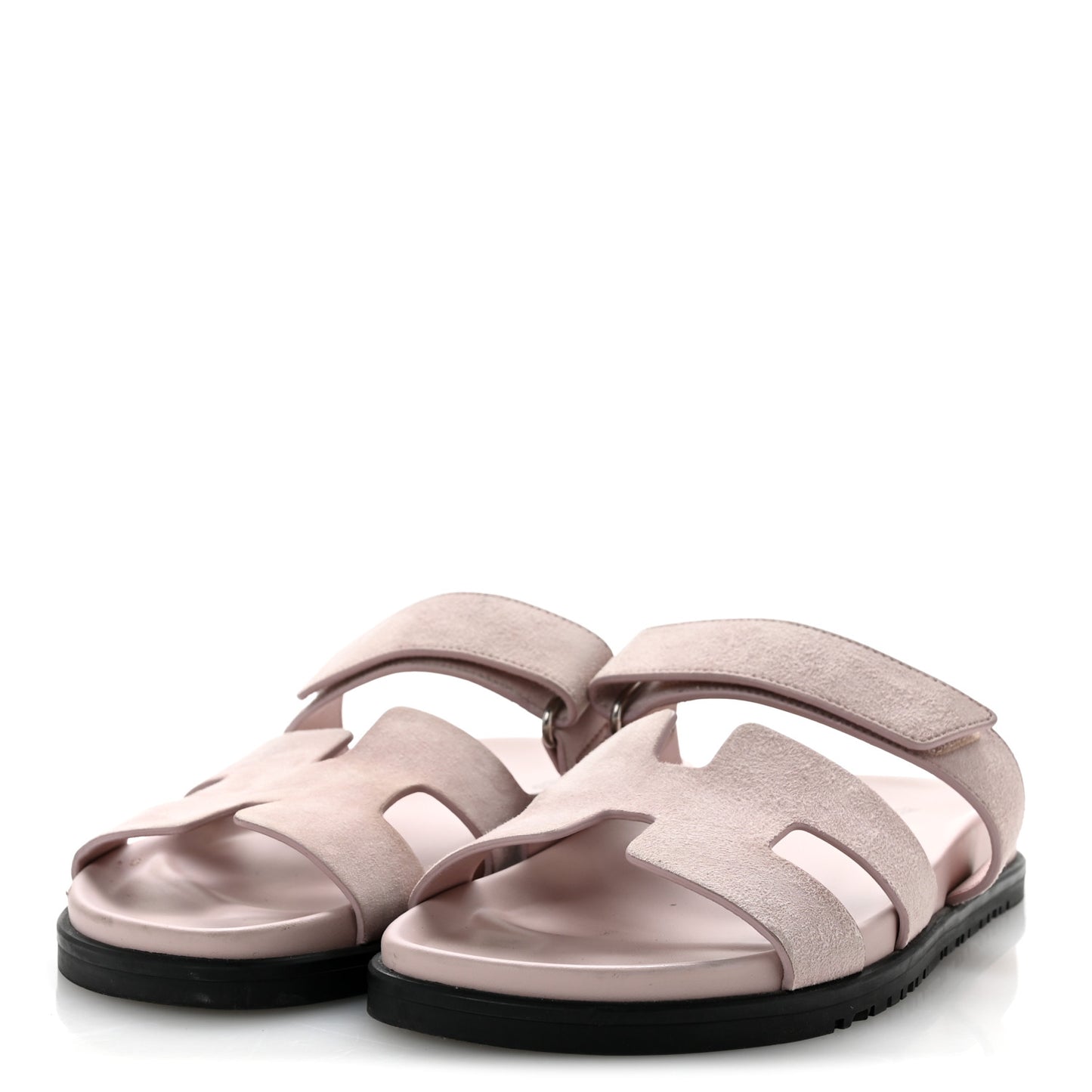 Suede Goatskin Womens Chypre Sandals 38.5 Rose Porcelaine