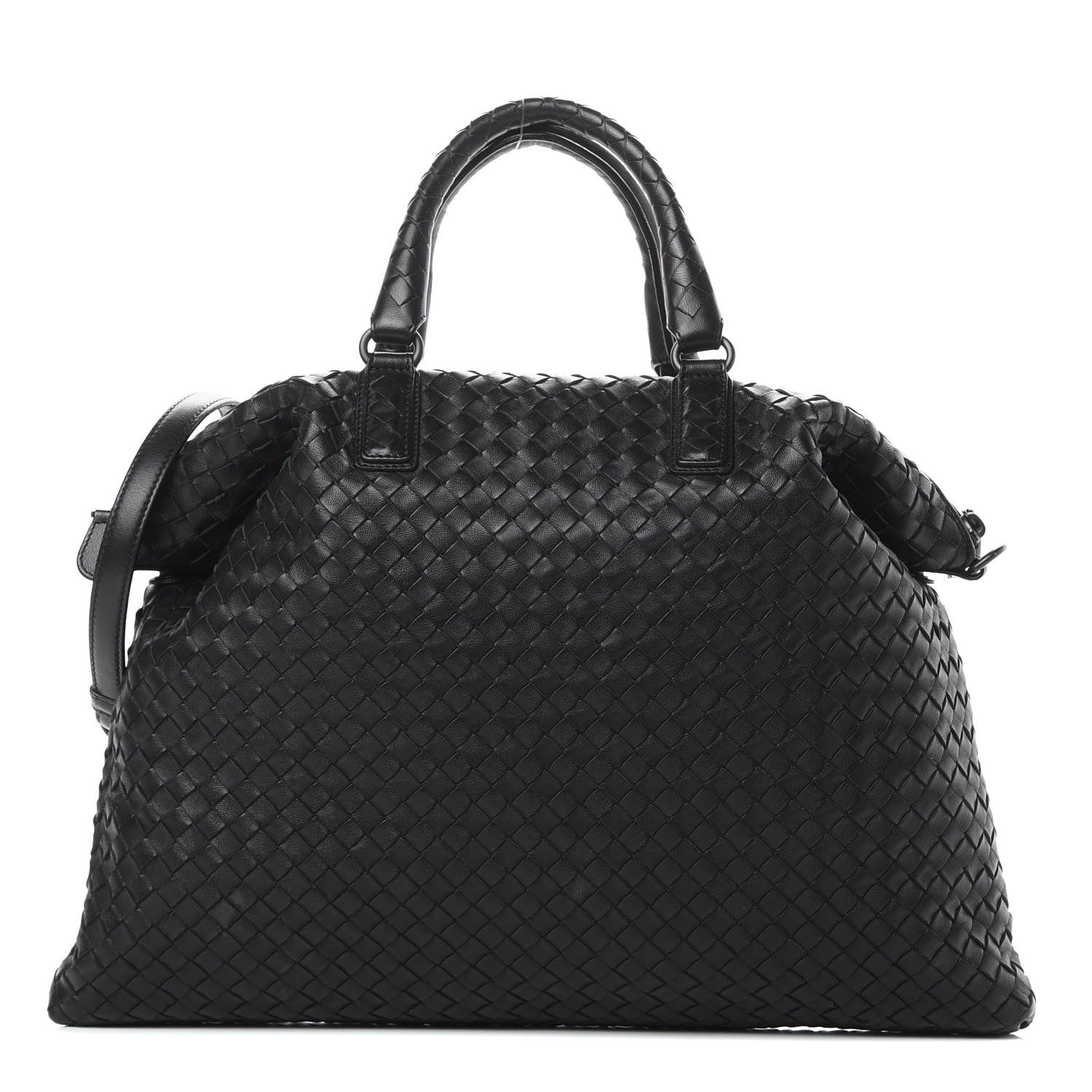 Bottega Veneta Nappa Intrecciato Medium Convertible Tote Black 1 of 12